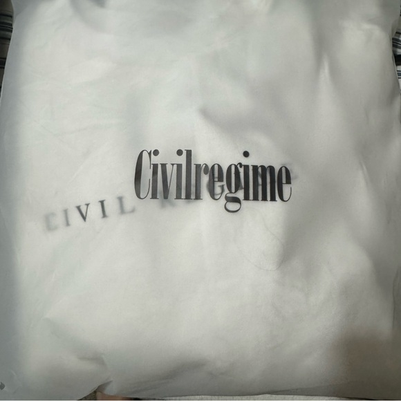 Civil Regime - Red Rose NWT! White Sweatshirt with Floral Embroidery Medium - Picture 8 of 8